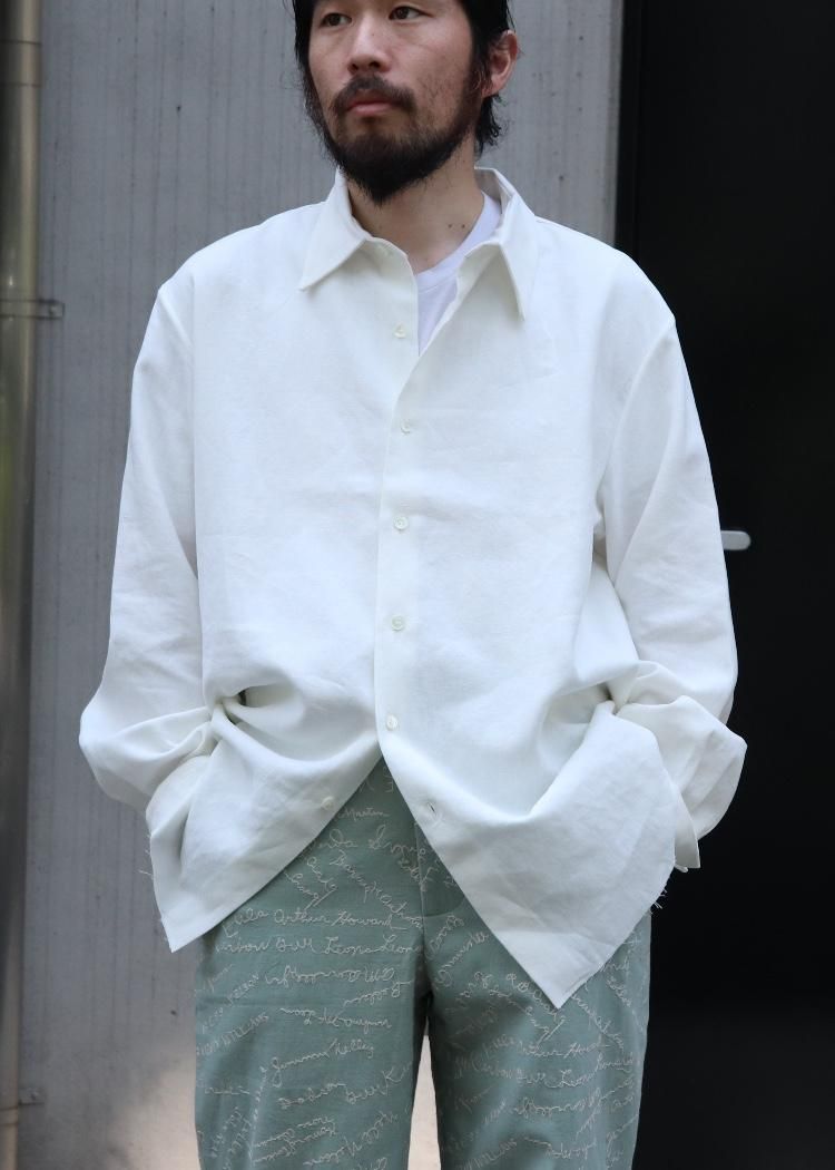 GABRIELA COLL GARMENTS【SOLBIATI LINEN SHIRT / Off White GABRIELA COLL GARMENTS【SOLBIATI LINEN SHIRT / Off White