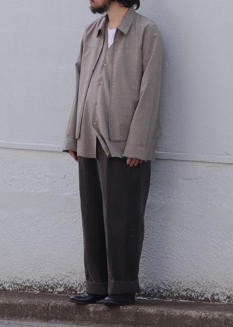 GABRIELA COLL GARMENTS【 LORO PIANA FINE WOOL ZIPPER JACKET