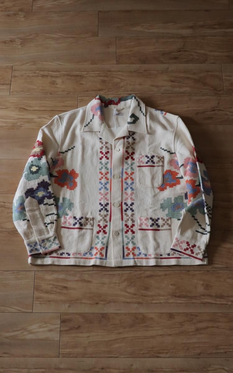 【BODE】 \"Prisma Overshirt\" クロスステッチJACKET BODE】 