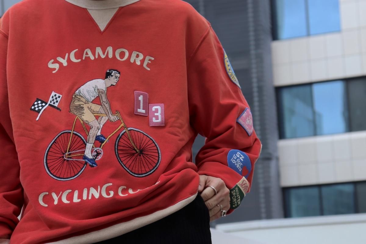 Samuel Zelig【sycamore cycling crewneck】 - faye project Samuel Zelig【sycamore cycling crewneck】 - faye project