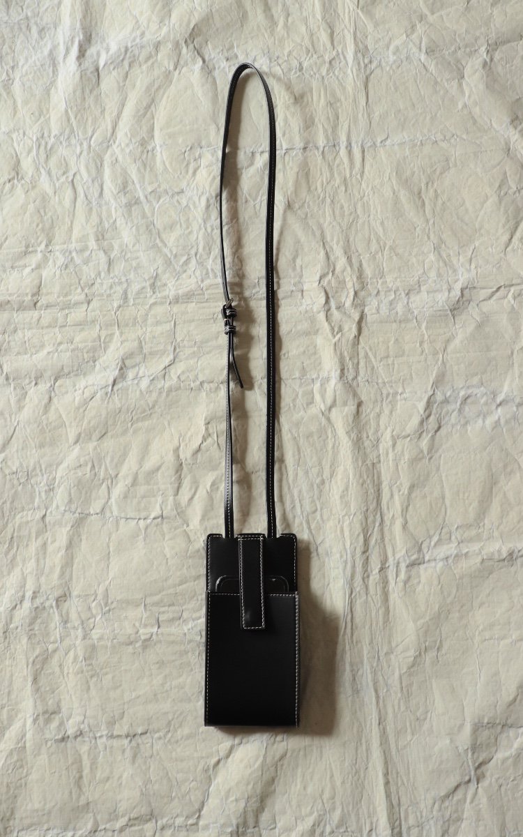 SAGAN Vienna MODULAR PHONE-CARD CASE  / Black(Grape leather)