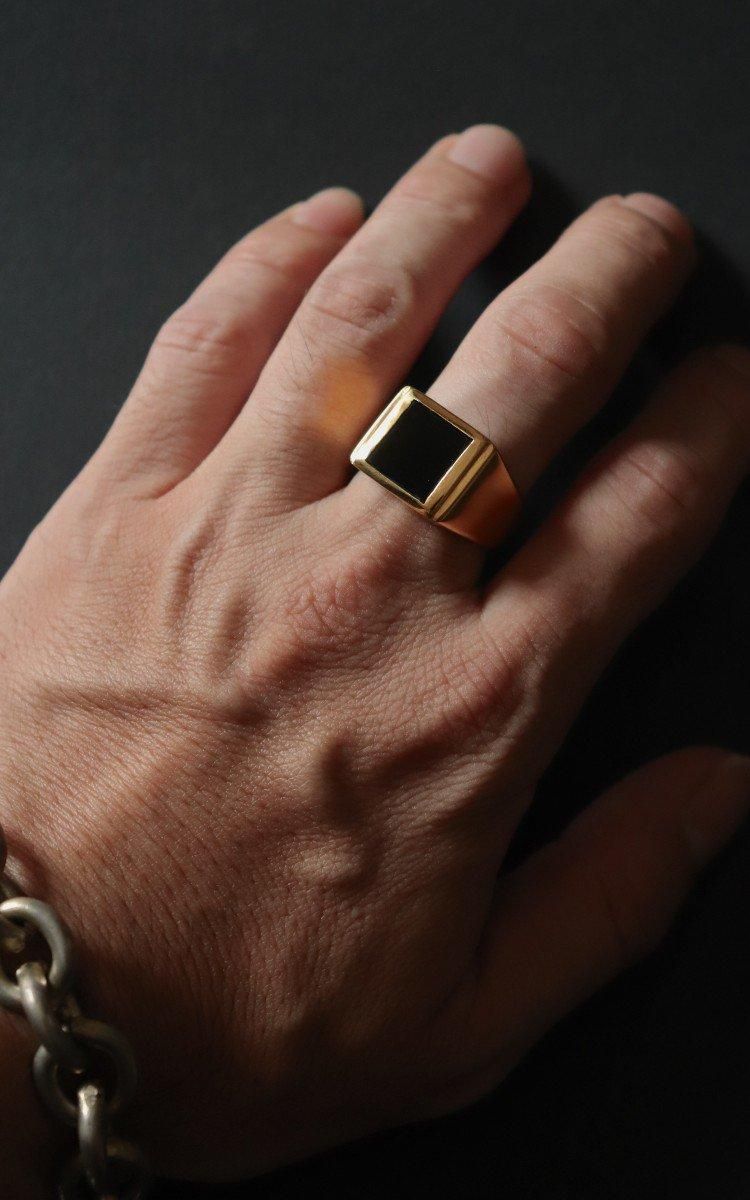 R.ALAGAN 【GRAND FATHER RING /  GOLD × ONYX 】