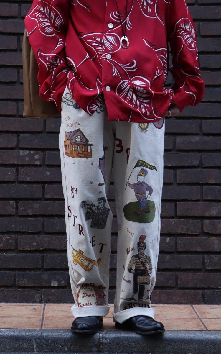 w*a様 Samuel Zelig【marching band pant】 Samuel Zelig Marching Band Pant | Ecru | Canoe Club