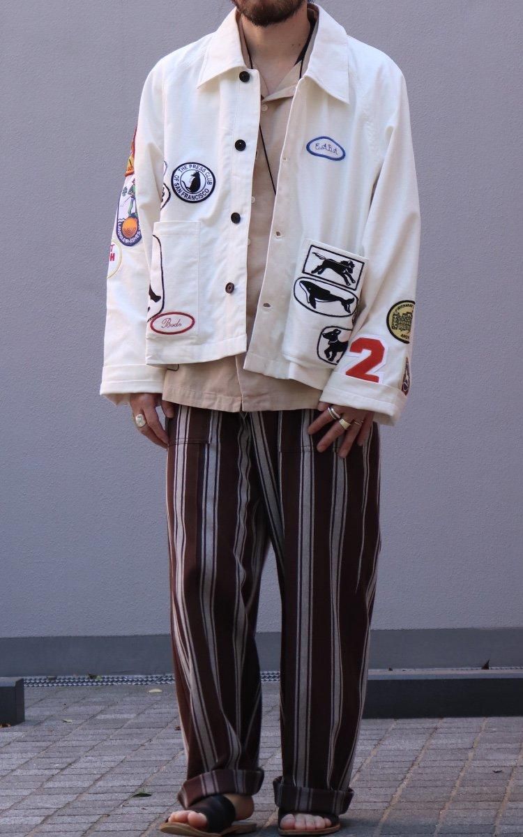 ジャケット・アウター BODE Cambridge Patch Jacket XXL BODE Men's Cambridge Patch Jacket in White/Multi Bode