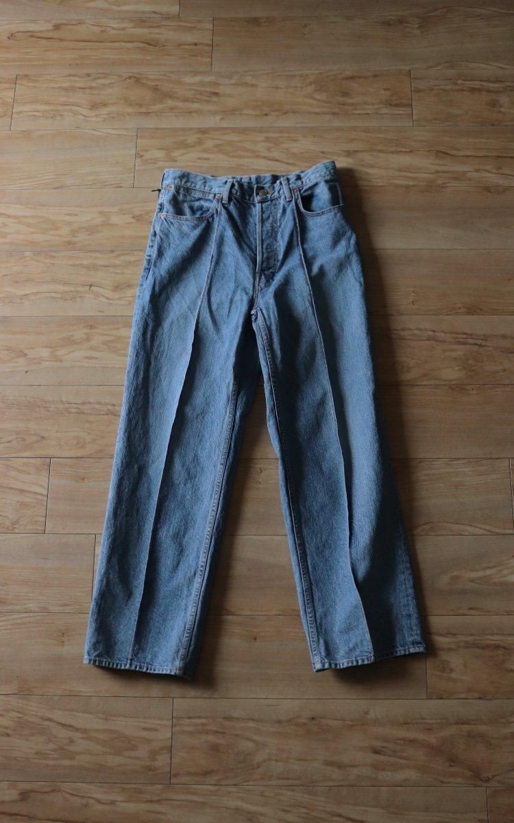 phebus WASHI DENIM STRAIGHT PANTS・FADE BLUE - tity