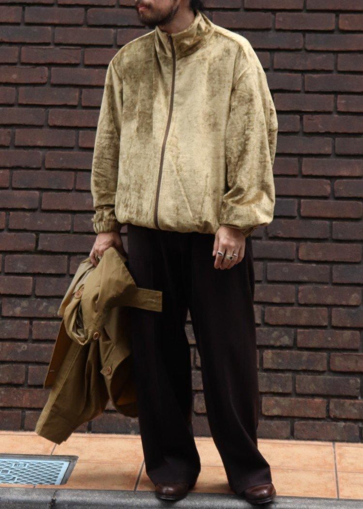 GABRIELA COLL GARMENTS【NO.261 COTTON VELVET ZIPPER JACKET