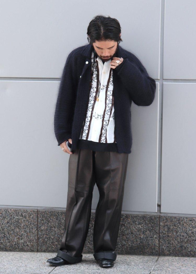 OLDE H＆Daughter 【SILK MOHAIR WRAP STITCHES SHIRTS LS】 - faye