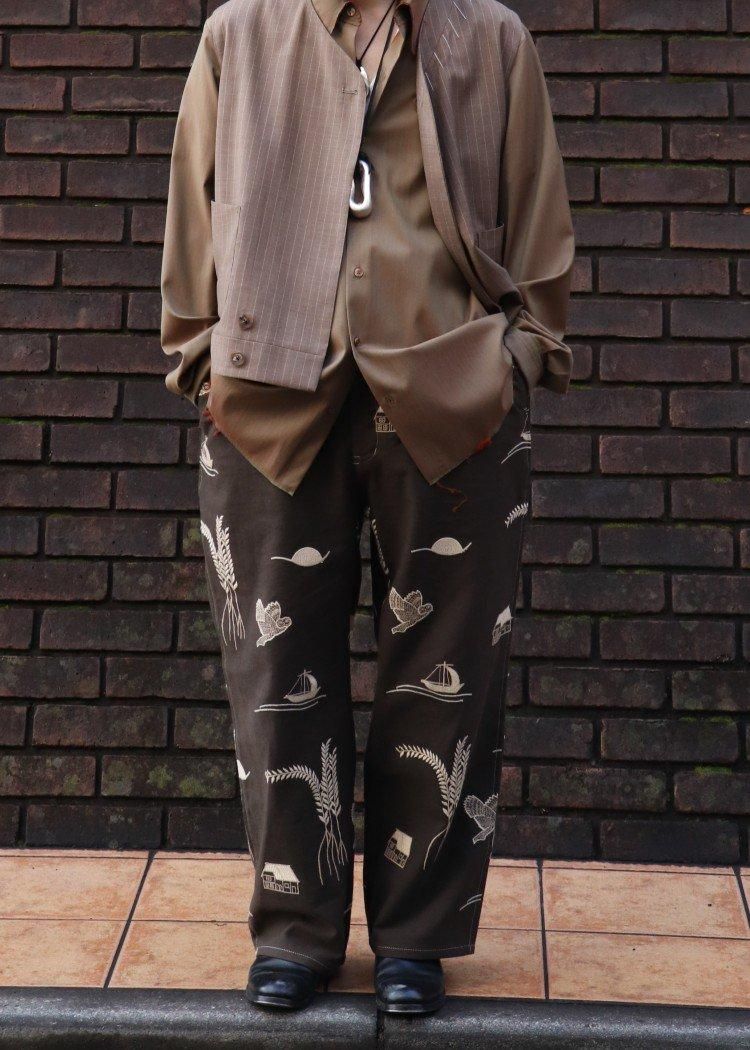 パンツ Lea Boberg TROUSERS BRITISH WOOL /LINEN LEA BOBERG Ex. D.P. TROUSERS - ENGLISH SYMPHON