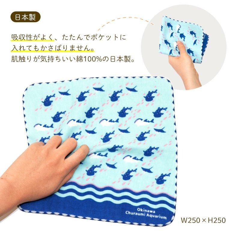沖縄美ら海水族館オリジナル ちゅらさんタオル（ガーゼハンカチ