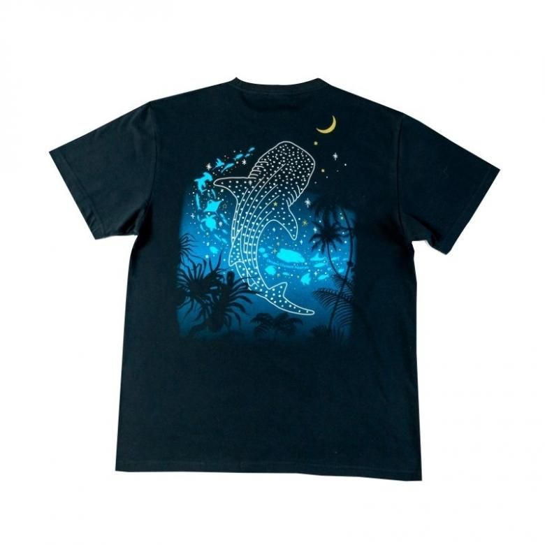 沖縄美ら海水族館オリジナル 大人Tシャツ ナイトアクアリウム | 沖縄美