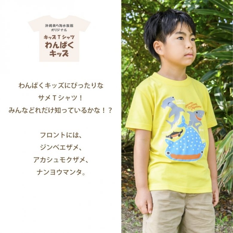 沖縄美ら海水族館オリジナル 子供Tシャツ わんぱくキッズ | 沖縄