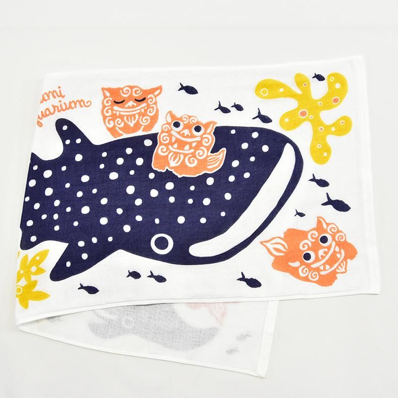 オリジナル ガーゼタオル (全2種) ｜沖縄美ら海水族館・首里城公園