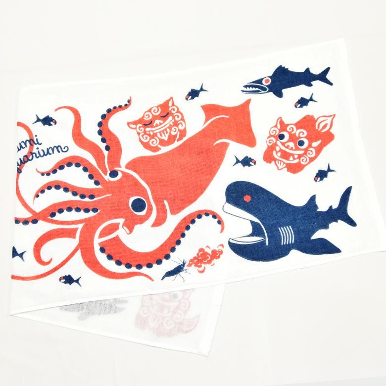 オリジナル ガーゼタオル (全2種) ｜沖縄美ら海水族館・首里城公園