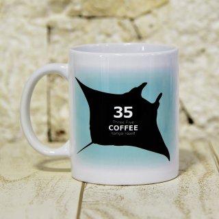 コーヒーカップ マグカップ 35COFFEE 大 11Oz 沖縄 美ら海 水族館 オリジナル