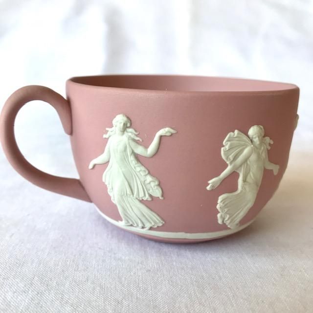 ウェッジウッド（WEDGWOOD） ジャスパー ティーカップ＆ソーサー（ピンク）