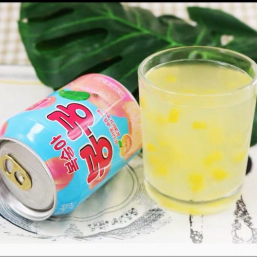 韓国ジュース おろし桃ジュース 缶 238ml 新都アジア物産