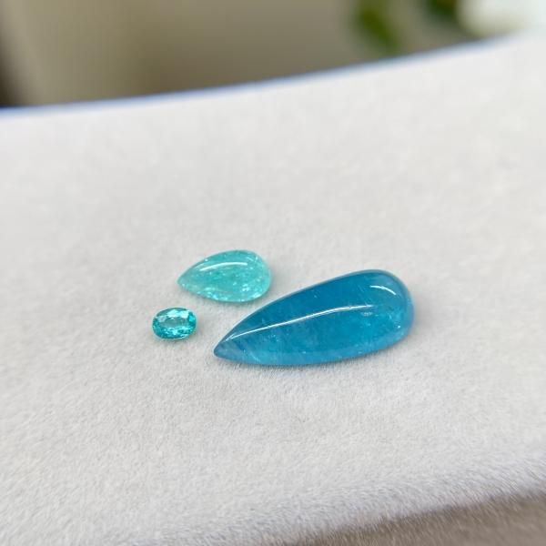 とても可愛いペアシェイプ!★ブラジルバターリャパライバトルマリン★オーダー受付中 ☆ブラジル産 パライバトルマリン 7.33×5.05mm 0.72ct GIA鑑別書