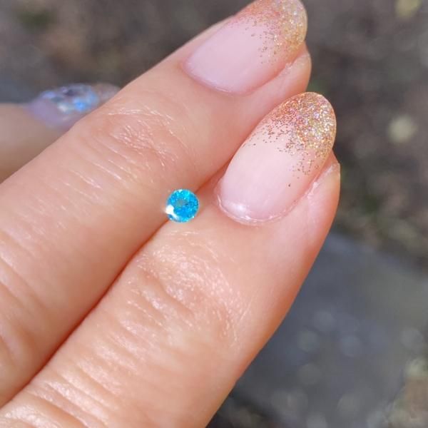 極美☆パライバトルマリン ルース 0.125ct 中央宝石研究所鑑別書 極美☆パライバトルマリン ルース 0.125ct 中央宝石研究所鑑別書