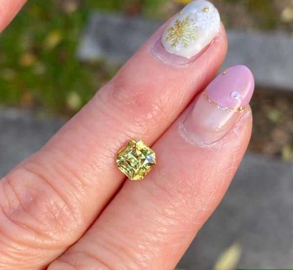 リング制作へ 極美☆非加熱イエローサファイア 1.353ct