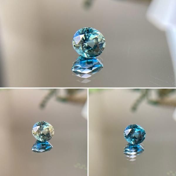 極美・レア☆大粒ティールサファイア オーバル 約3.245ct 強多色 極美・レア☆大粒ティールサファイア オーバル 約3.245ct 強多色