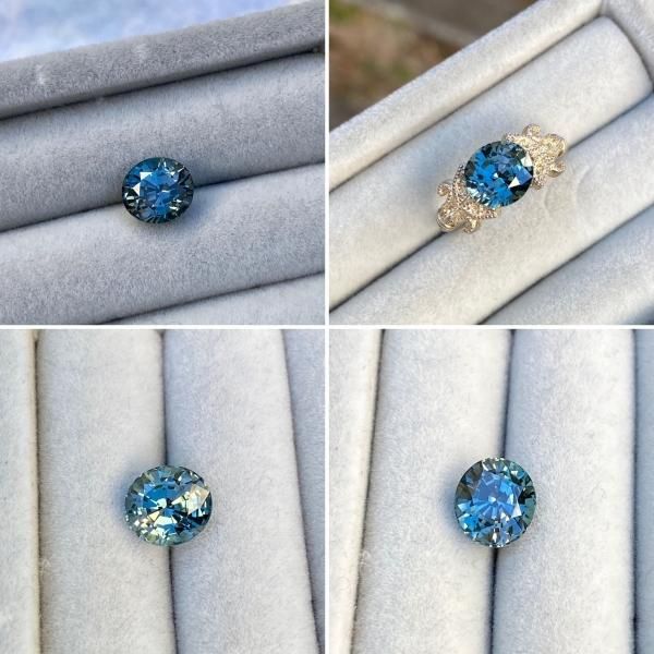 極美・レア☆大粒ティールサファイア オーバル 約3.245ct 強多色 極美・レア☆大粒ティールサファイア オーバル 約3.245ct 強多色