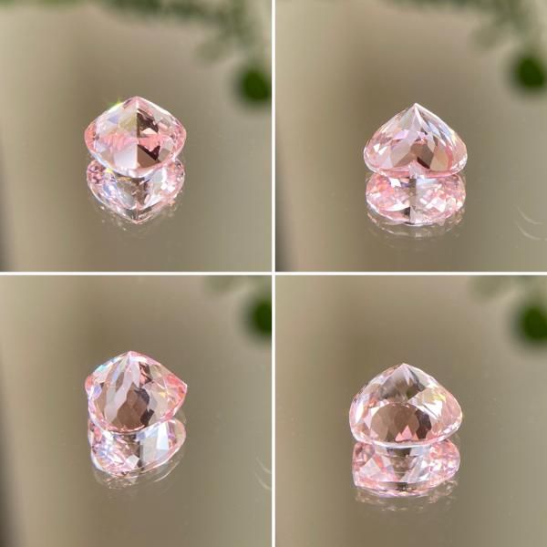 大粒ハイクオリティ☆天然モルガナイト ハートシェイプ 2.814ct 大粒ハイクオリティ☆天然モルガナイト ハートシェイプ 2.814ct