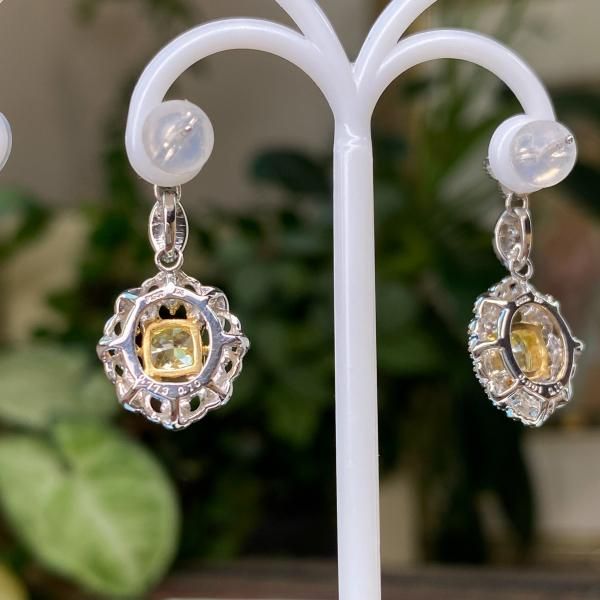 ☆SALE☆ 大粒レア☆ファンシーイエローダイヤモンド 豪華ピアス ☆SALE☆ 大粒レア☆ファンシーイエローダイヤモンド 豪華ピアス