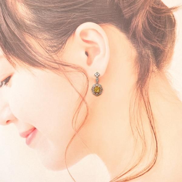 ☆SALE☆ 大粒レア☆ファンシーイエローダイヤモンド 豪華ピアス ☆SALE☆ 大粒レア☆ファンシーイエローダイヤモンド 豪華ピアス
