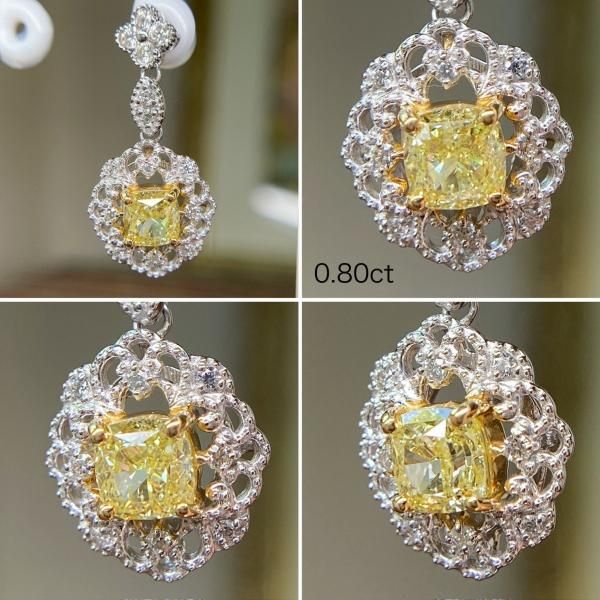 ☆SALE☆ 大粒レア☆ファンシーイエローダイヤモンド 豪華ピアス ☆SALE☆ 大粒レア☆ファンシーイエローダイヤモンド 豪華ピアス