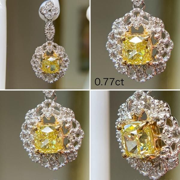 ☆SALE☆ 大粒レア☆ファンシーイエローダイヤモンド 豪華ピアス ☆SALE☆ 大粒レア☆ファンシーイエローダイヤモンド 豪華ピアス