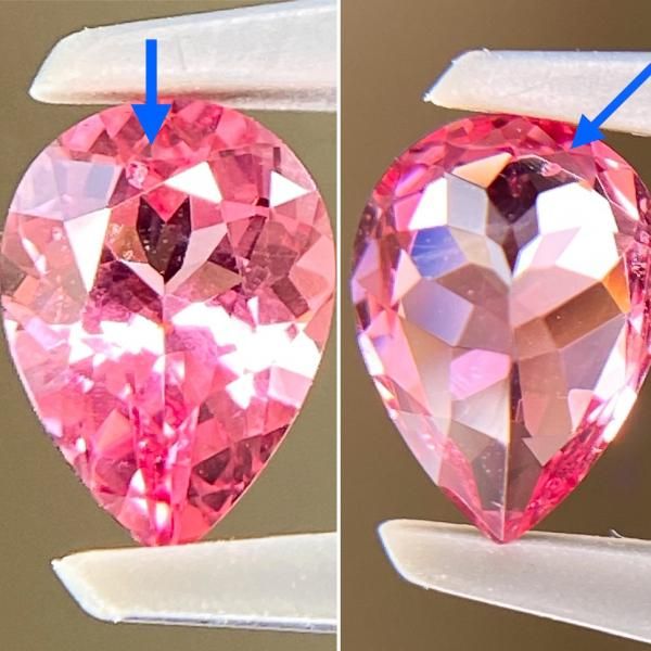 リング制作 極美大粒☆天然ピンクスピネル ペアシェイプ 1.317ct