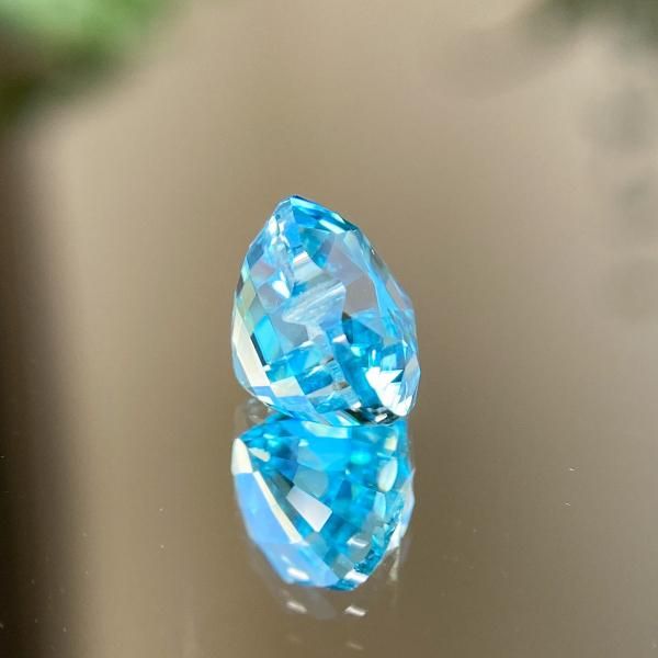 ★特選NEW★希少レア☆奇跡の癒しの石【美容健康☆シュンガイトラフタンブル 】❤️ ペントップ制作 極美レア☆天然ブルージルコン ハートシェイプ