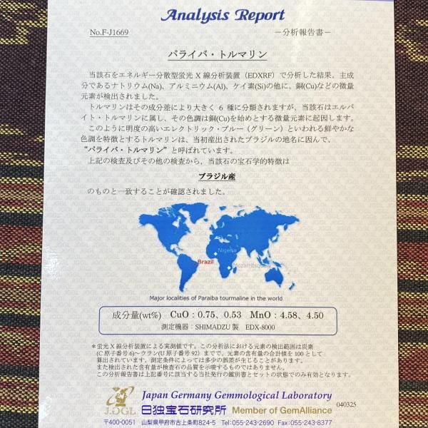 専用JH108★高級 パライバトルマリン0.08ct D pt ヘッド 鑑付 2023667434.jpg?1694246486