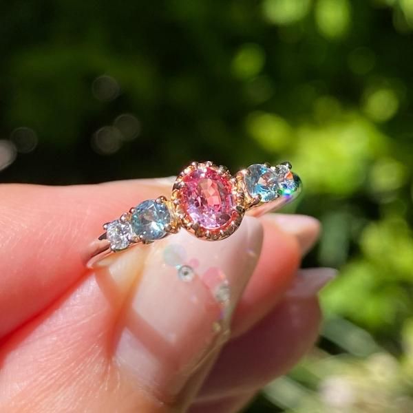 2.20CT ブルーサファイアリング 中央宝石研究所ソーティング付