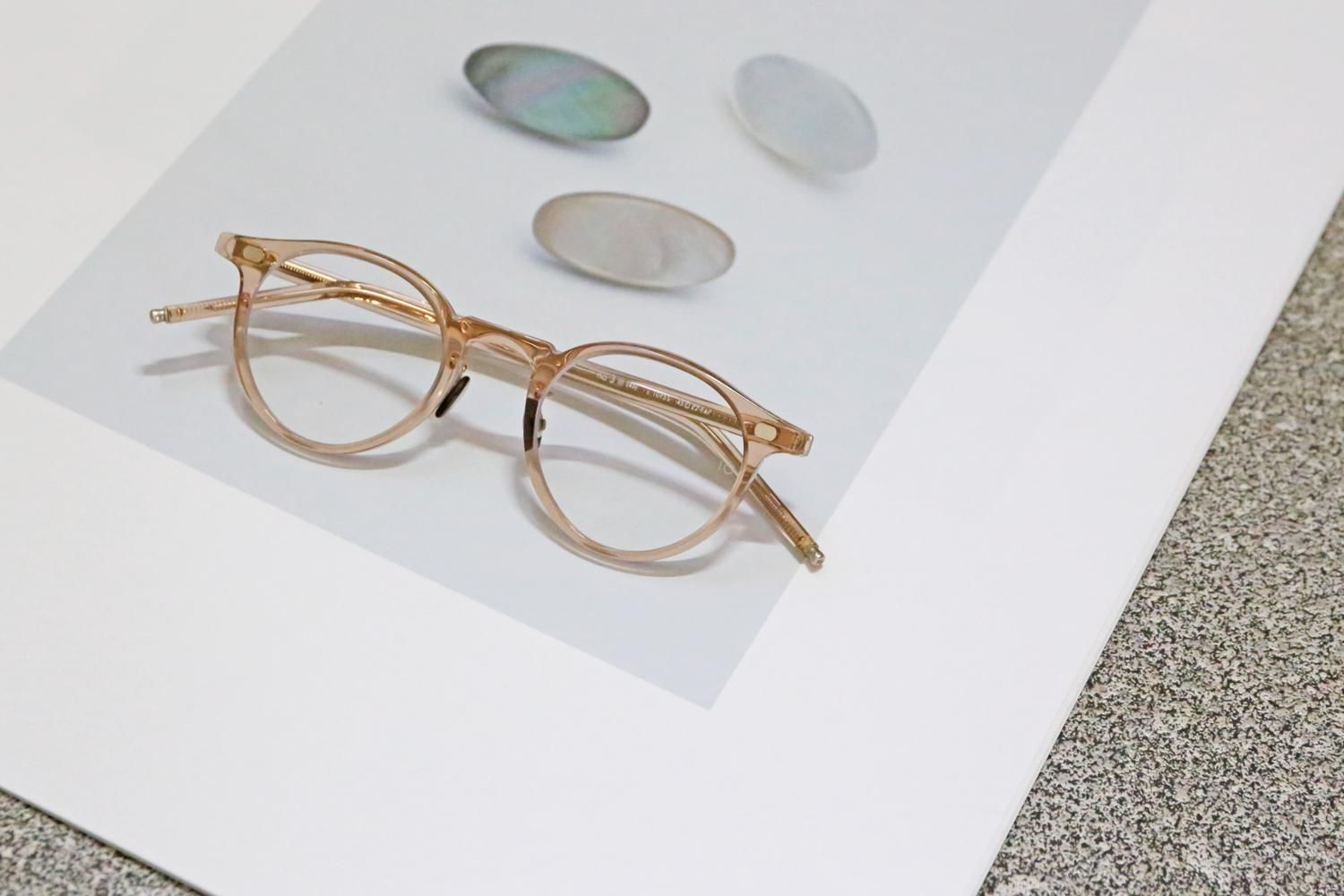 美品10eyevan no.3-Ⅲ（47） c.1000S アイウェア ベージュ 美品10eyevan no.3-Ⅲ（47） c.1000S アイウェア ベージュ
