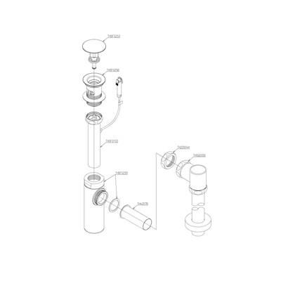 TOTO 床排水金具【TLDS1202J】32mm 床排水 ワンプッシュ - 住