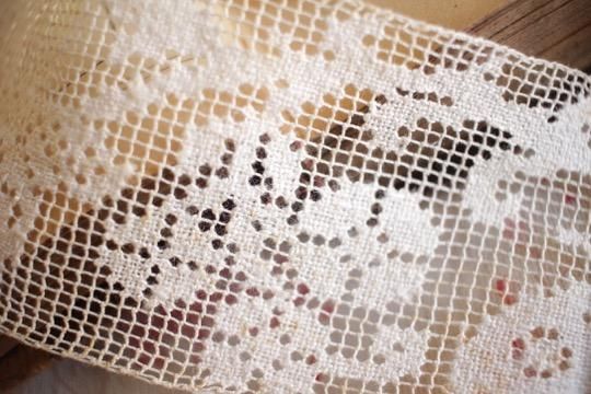 【あす楽対応】 フィレレース 蝶々 6×100cm 装飾材料