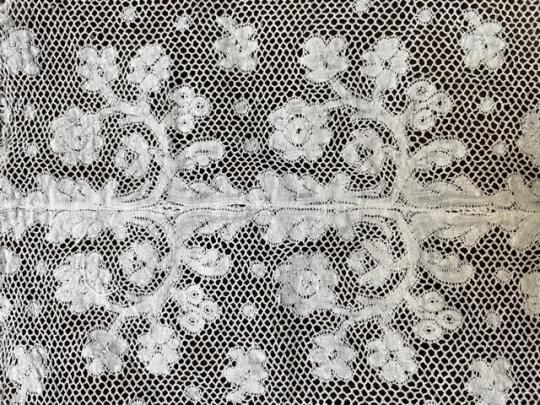 ボビンレース ヴァレンシエンヌレース パーツ 21×30cm - アンティーク