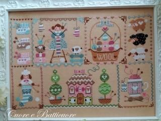 キルト・パッチワーク柄 - CrossStitch House Baby Cinnamon キルト・パッチワーク柄 - CrossStitch House Baby Cinnamon