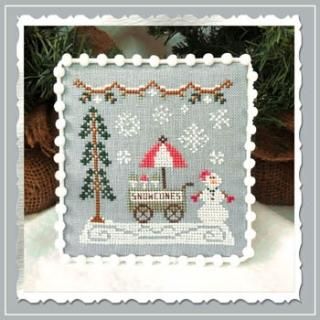 SNOW VILLAGE 11- SNOWMAN CONE CART