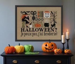 Halloween?  I can't, I'm stitching! 
