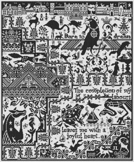 LONG DOG SAMPLERS - CrossStitch House Baby Cinnamon