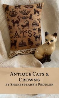ANTIQUE CATS AND CROWNS 