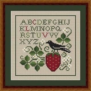 Spring Crow And Strawberry