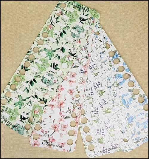 花柄刺しゅう糸パレット 4枚入り 20％OFF!! - CrossStitch
