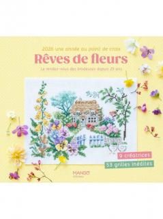 <img class='new_mark_img1' src='https://img.shop-pro.jp/img/new/icons14.gif' style='border:none;display:inline;margin:0px;padding:0px;width:auto;' />Reves de fleurs - 2026 Agenda point de croix