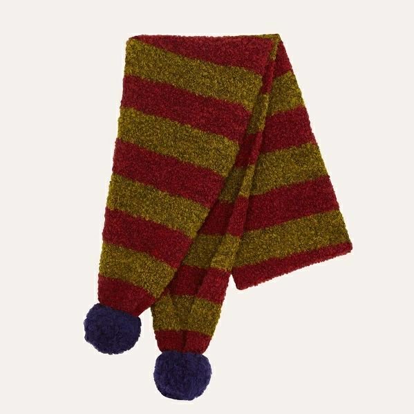 The Campamento RED STRIPED KIDS SCARF