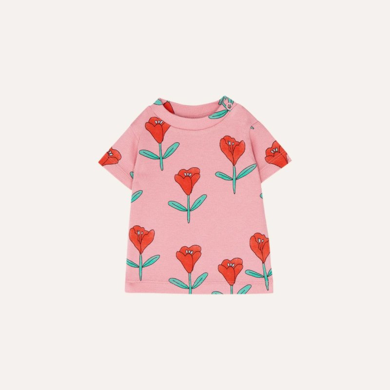 The Campamento Baby collection : TULIPS SHORT SLEEVES BABY TSHIRT