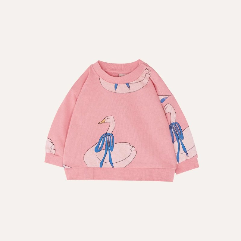 The Campamento Baby collection : SWANS ALLOVER BABY SWEATSHIRT