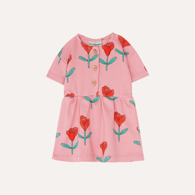 The Campamento Baby collection : TULIPS ALLOVER DRESS